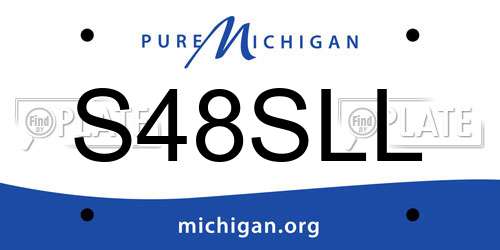 S48SLL Michigan License Plate