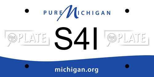 S4I Michigan License Plate