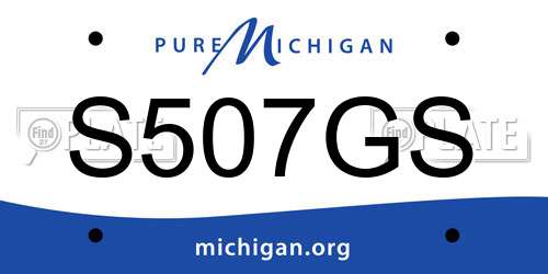 S507GS Michigan License Plate