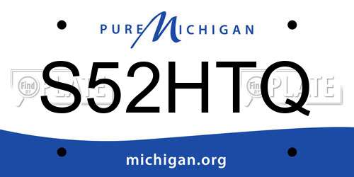 S52HTQ Michigan License Plate