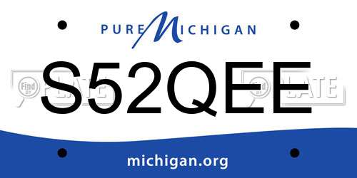 S52QEE Michigan License Plate