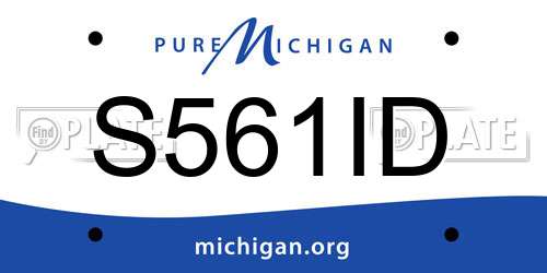 S561ID Michigan License Plate