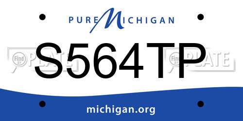 S564TP Michigan License Plate