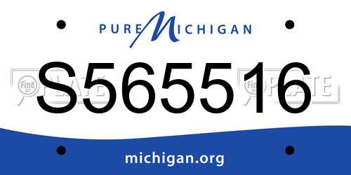S565516 Michigan License Plate