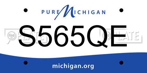 S565QE Michigan License Plate