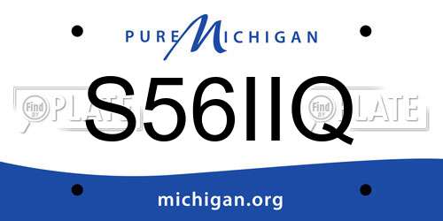 S56IIQ Michigan License Plate