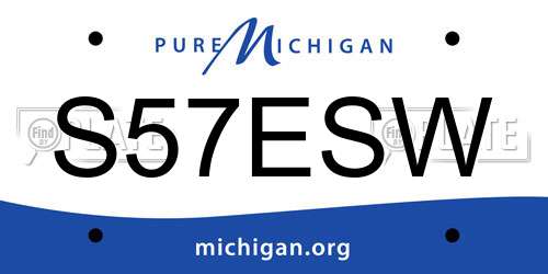 S57ESW Michigan License Plate