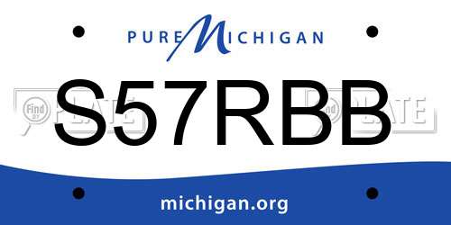 S57RBB Michigan License Plate