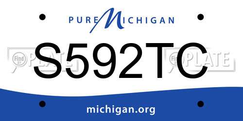 S592TC Michigan License Plate