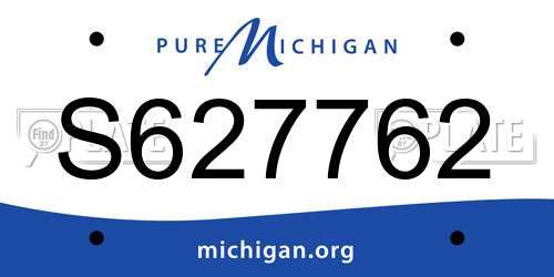 S627762 Michigan License Plate