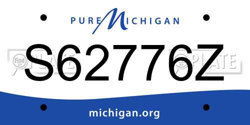 S62776Z Michigan License Plate