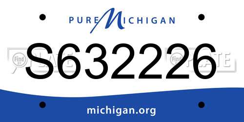 S632226 Michigan License Plate