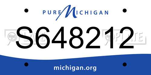 S648212 Michigan License Plate