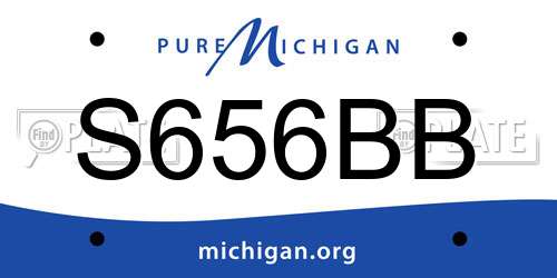 S656BB Michigan License Plate