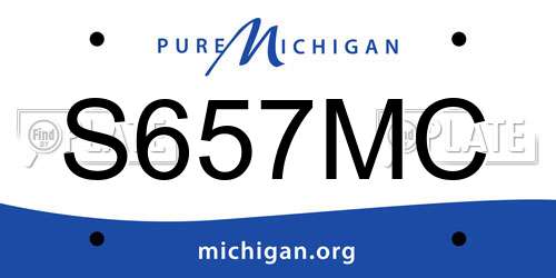 S657MC Michigan License Plate