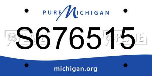 S676515 Michigan License Plate