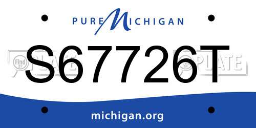 S67726T Michigan License Plate