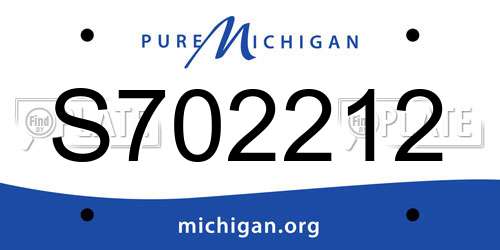 S702212 Michigan License Plate