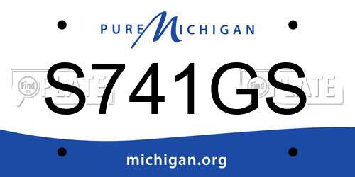 S741GS Michigan License Plate