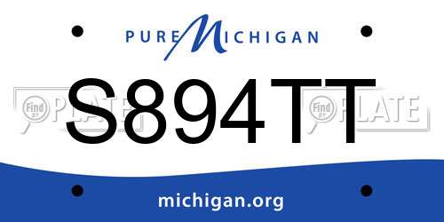 S894TT Michigan License Plate