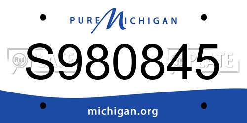 S980845 Michigan License Plate