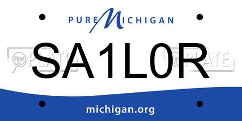 SA1L0R Michigan License Plate