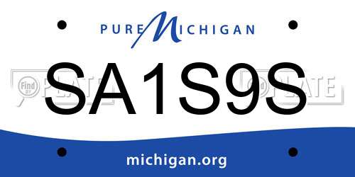 SA1S9S Michigan License Plate