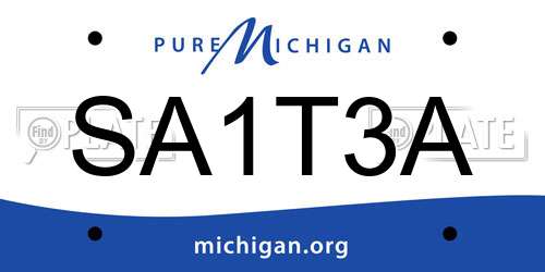 SA1T3A Michigan License Plate