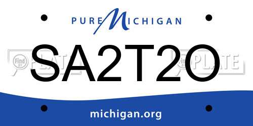 SA2T2O Michigan License Plate