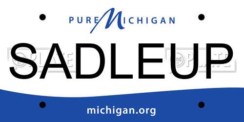SADLEUP Michigan License Plate
