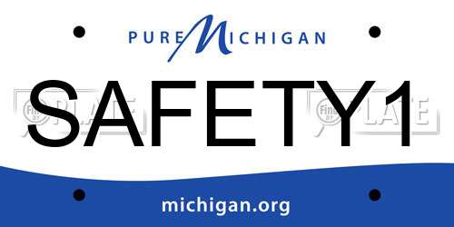 SAFETY1 Michigan License Plate