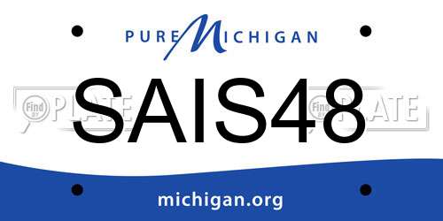 SAIS48 Michigan License Plate