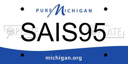 SAIS95 Michigan License Plate