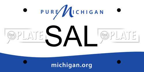 SAL Michigan License Plate