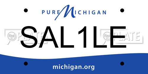 SAL1LE Michigan License Plate