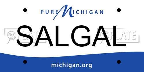 SALGAL Michigan License Plate