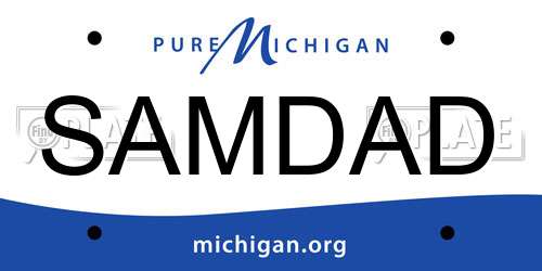 SAMDAD Michigan License Plate