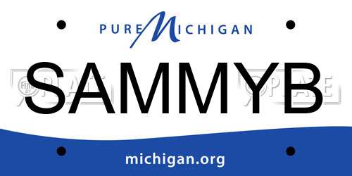 SAMMYB Michigan License Plate