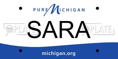 SARA Michigan License Plate