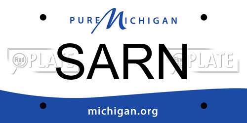 SARN Michigan License Plate