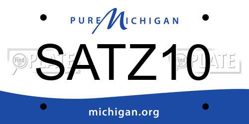 SATZ10 Michigan License Plate