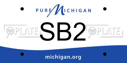 SB2 Michigan License Plate