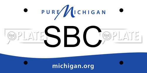 SBC Michigan License Plate