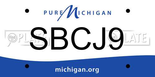 SBCJ9 Michigan License Plate