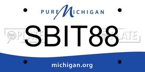 SBIT88 Michigan License Plate