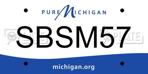 SBSM57 Michigan License Plate