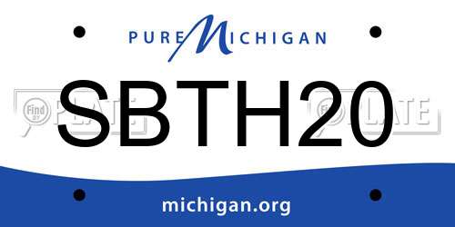 SBTH20 Michigan License Plate