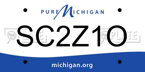 SC2Z1O Michigan License Plate