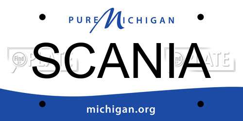 SCANIA Michigan License Plate