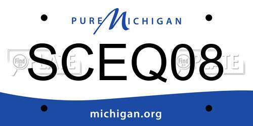 SCEQ08 Michigan License Plate